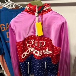 Brand New Gucci and Adidas colab jacket